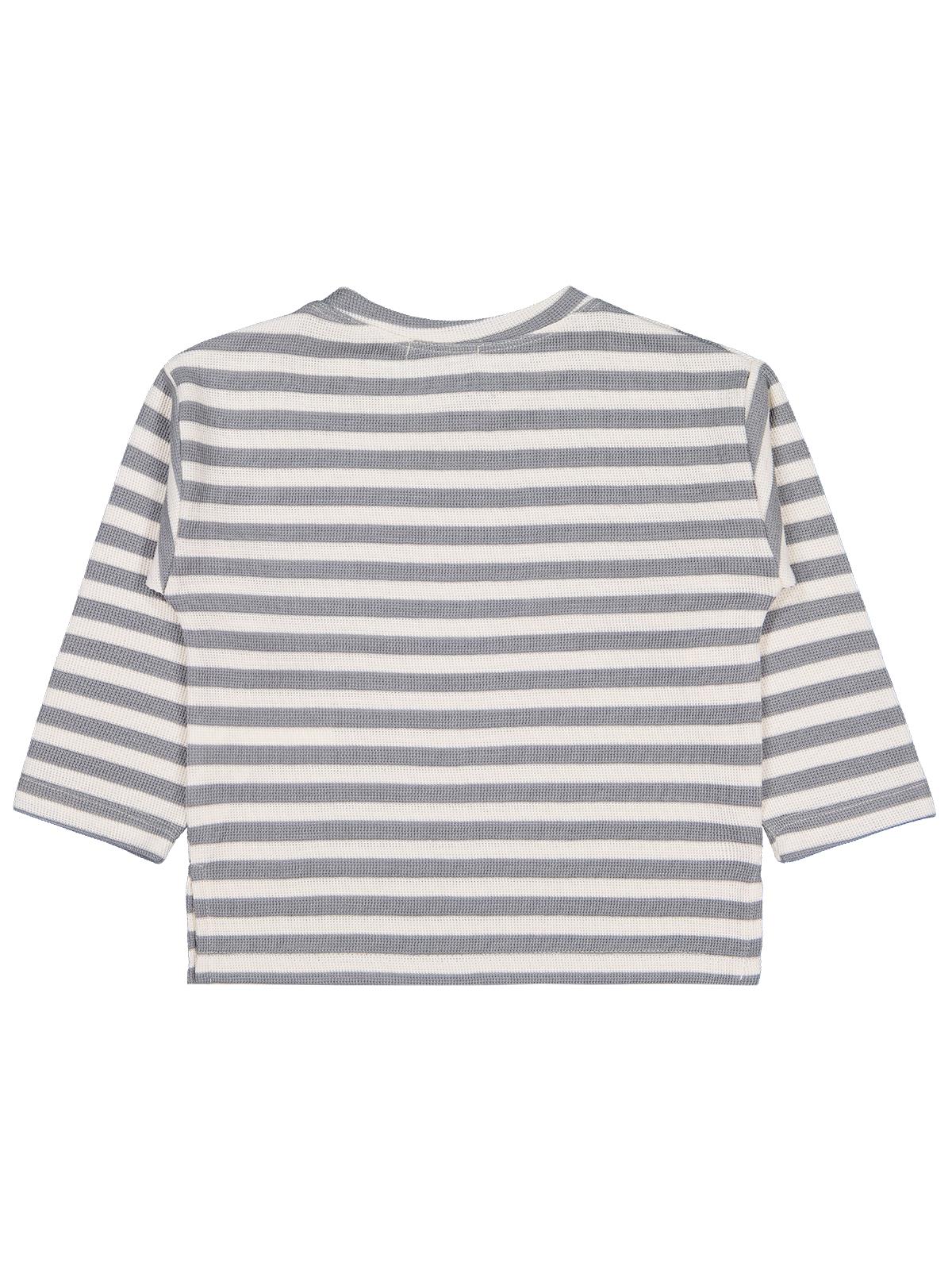 Civil Boys Kendinden Çizgili 2-5 Yaş Sweatshirt - Gri