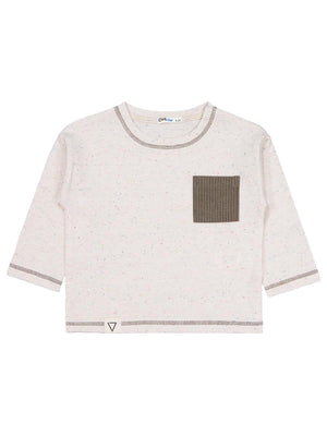 Civil Boys Kadife Cepli 2-5 Yaş Sweatshirt - Bej