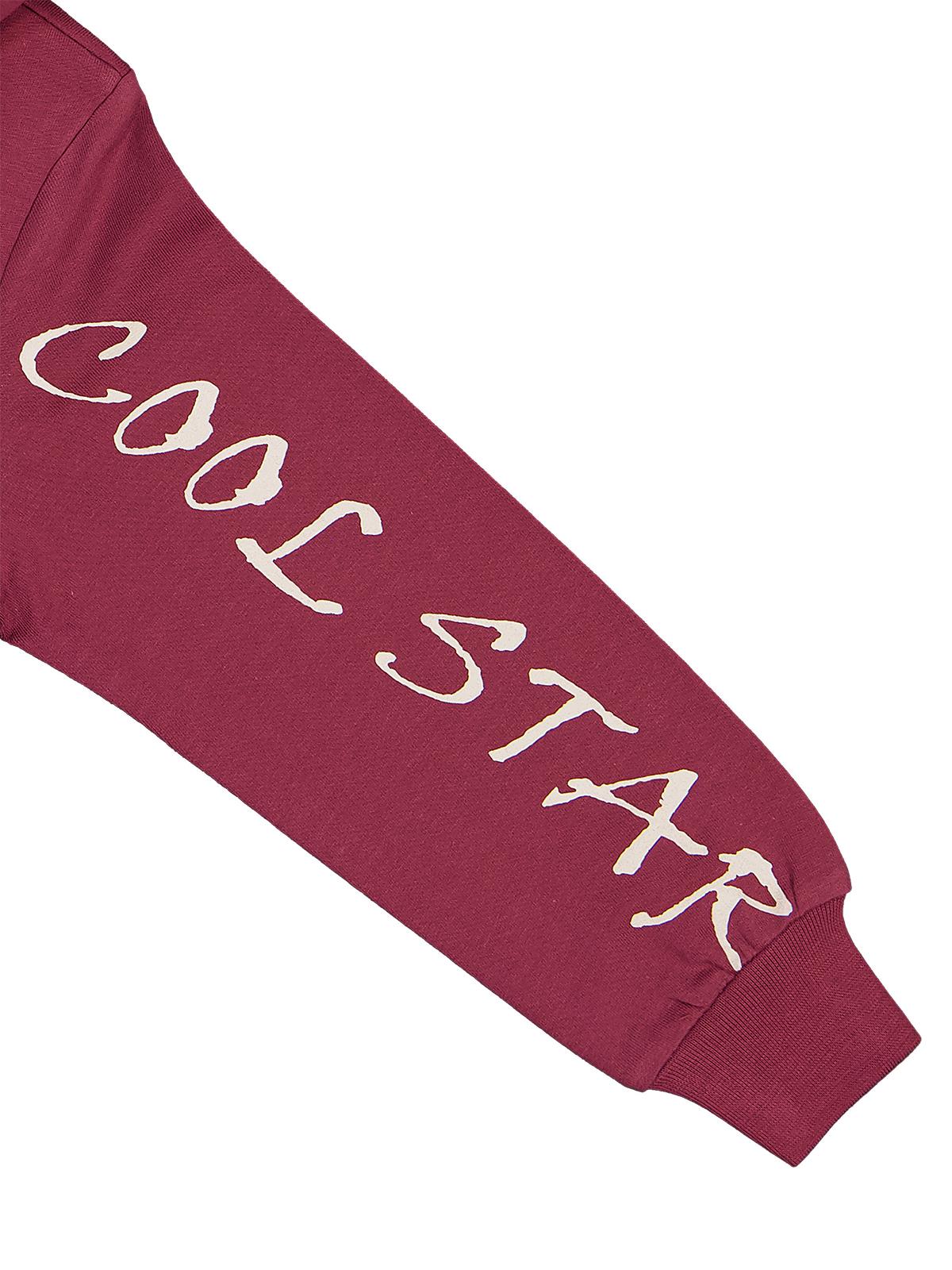 Civil Boys Erkek Çocuk Cool Star Baskılı 2-5 Yaş Sweatshirt - Bordo