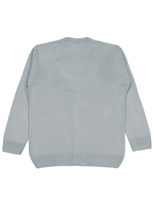 Civil Boys Basic Triko 6-9 Yaş Hırka - Gri