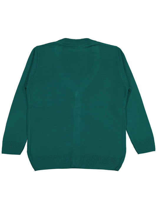 Civil Boys Basic Triko 6-9 Yaş Hırka - Yeşil