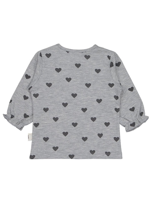 Civil Baby Kalp Baskılı 6-18 Ay Sweatshirt - Gri