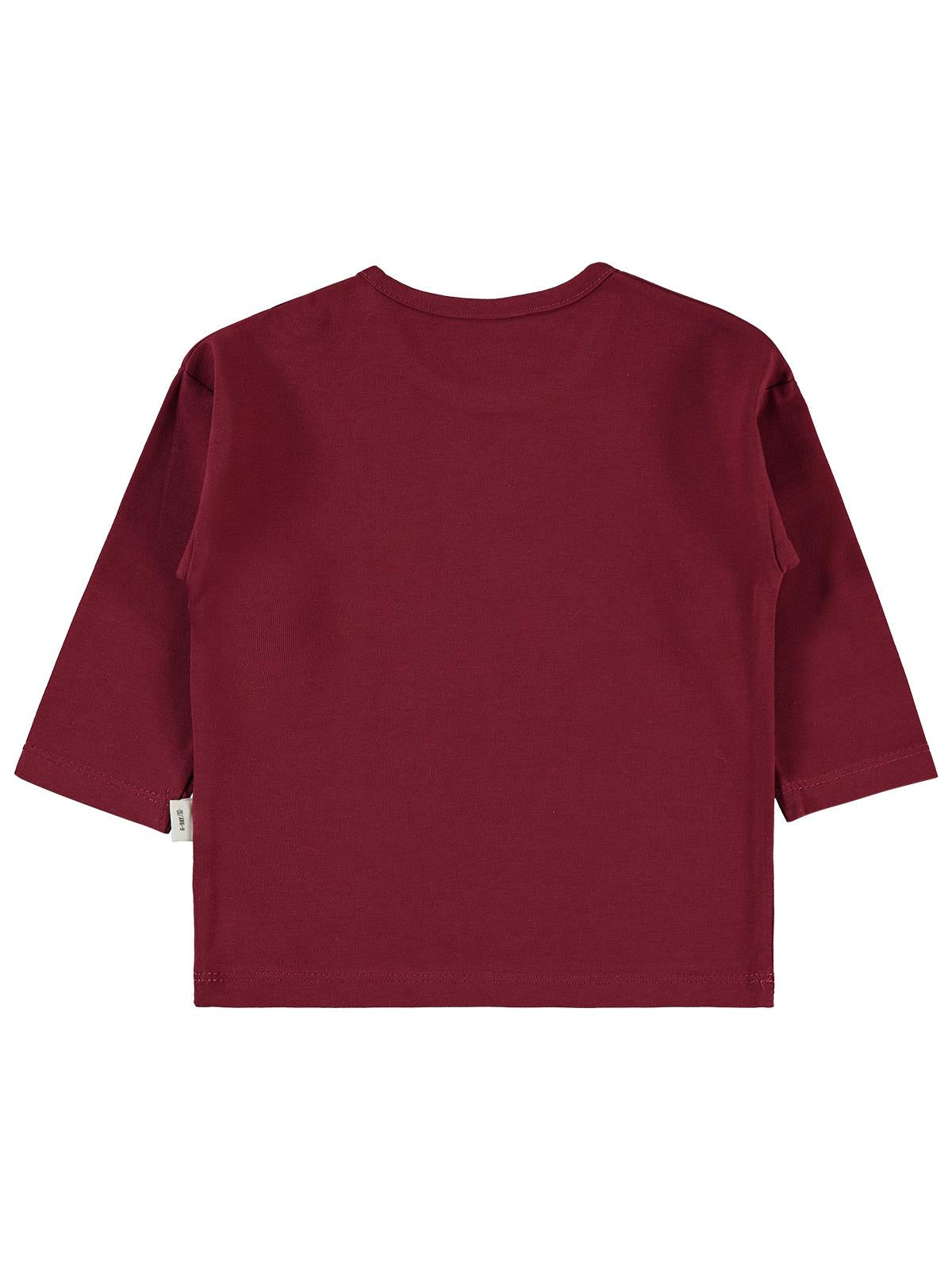 Civil Baby Fiyonk Baskılı 6-18 Ay Sweatshirt - Bordo