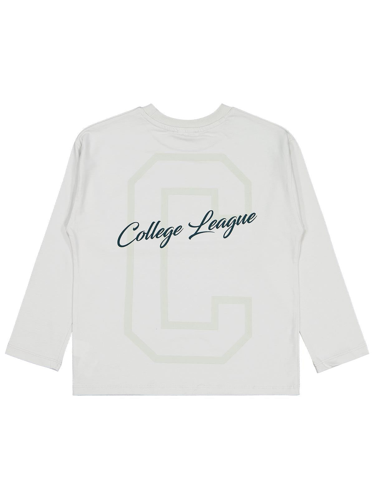 Civil Boys College Baskılı 6-9 Yaş Sweatshirt - Gri