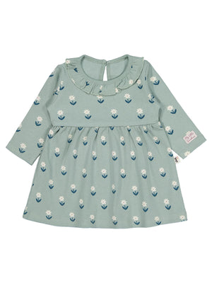 Civil Baby Çiçek Baskılı 6-18 Ay Elbise - Yeşil