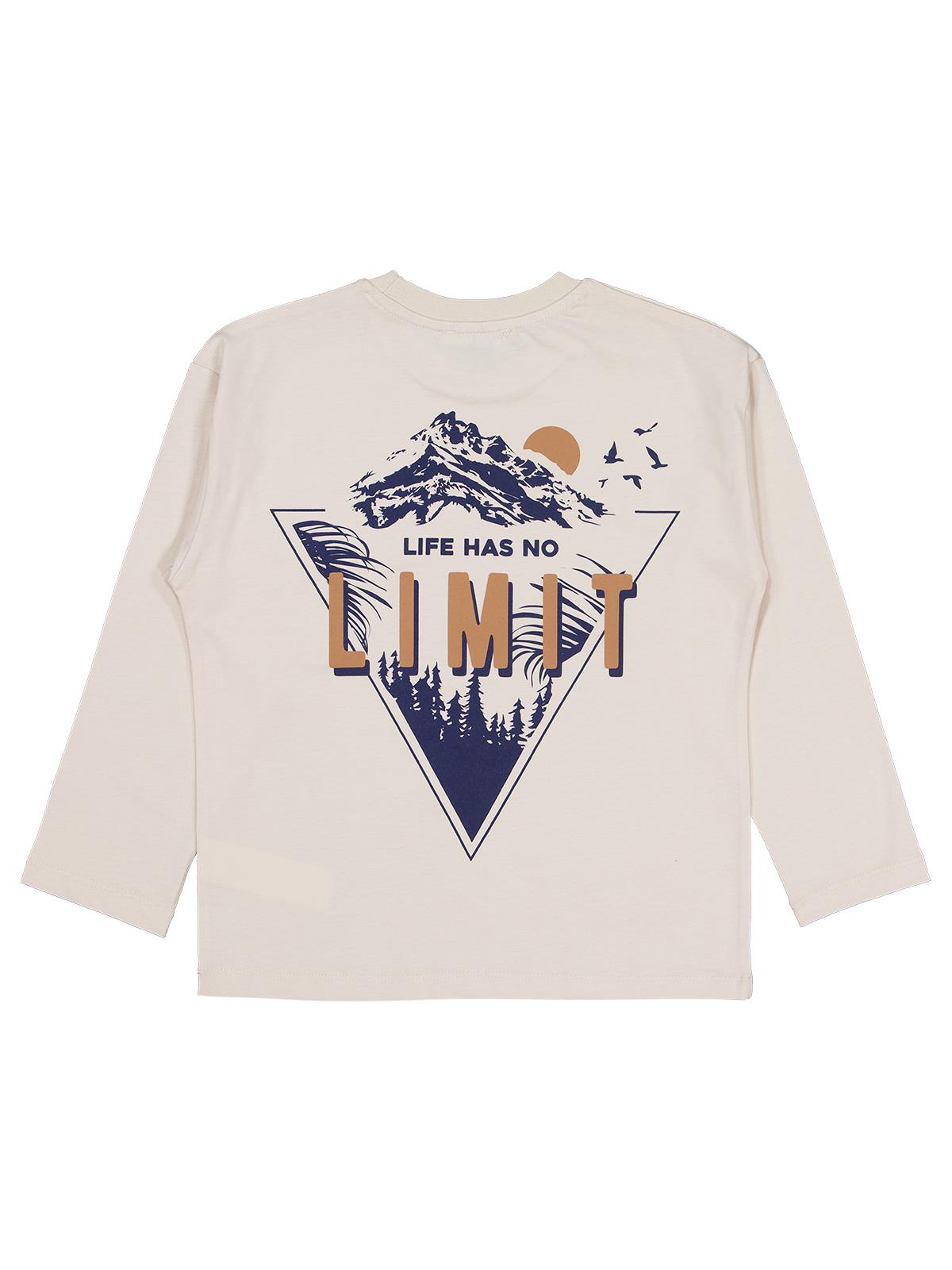 Civil Boys Lımıt Baskılı 10-13 Yaş Sweatshirt - Bej