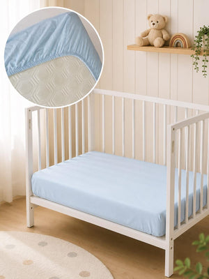 Aras Bebe Lastikli Bebek Çarşafı 70x120 - Mavi