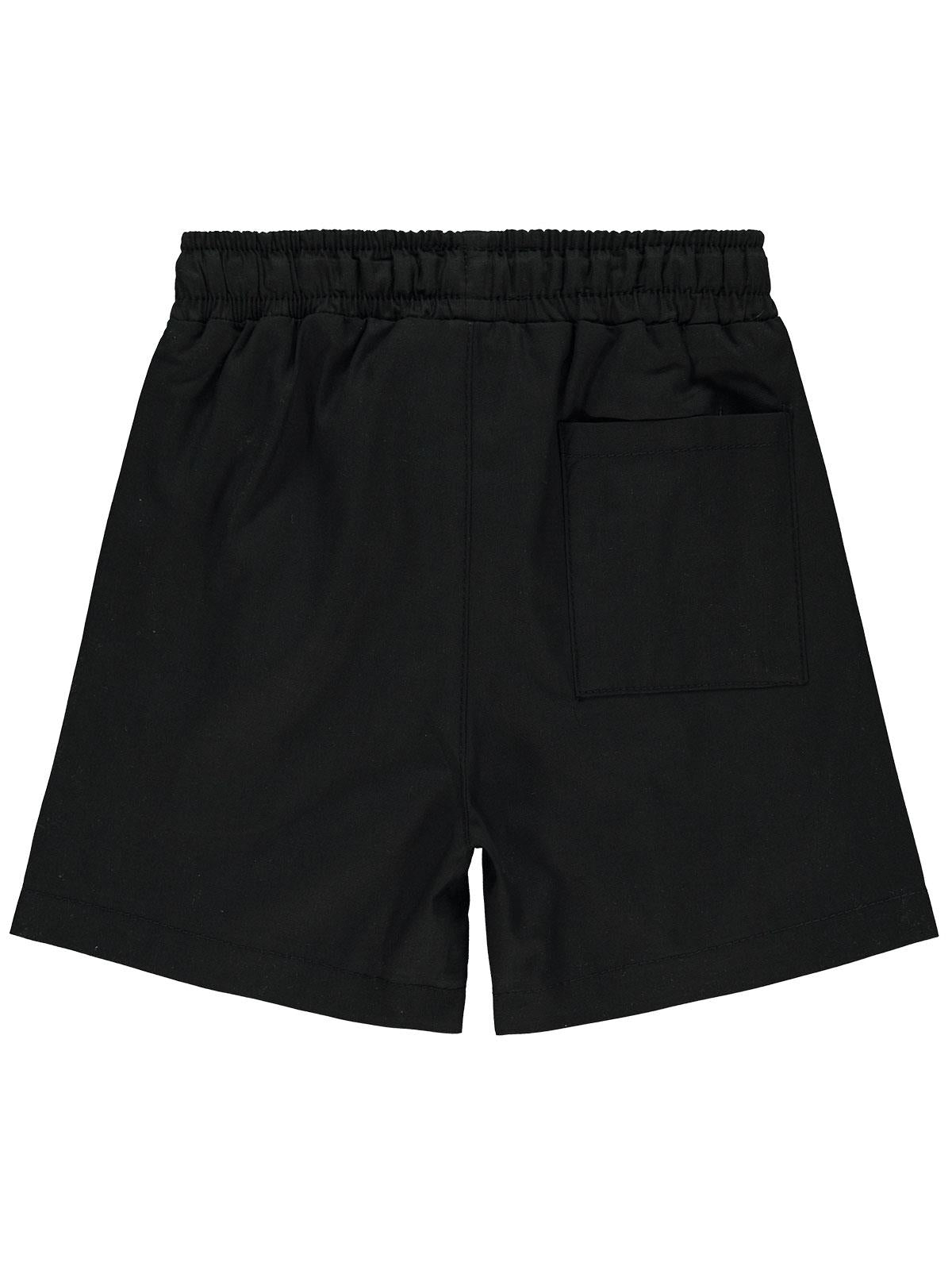 Civil Boys Bağcıklı Basic 2-5 Yaş Şort - Siyah