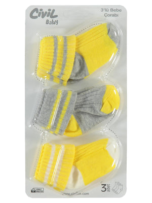Civil Baby Basic Asetat 0-24 Ay Çorap Setleri