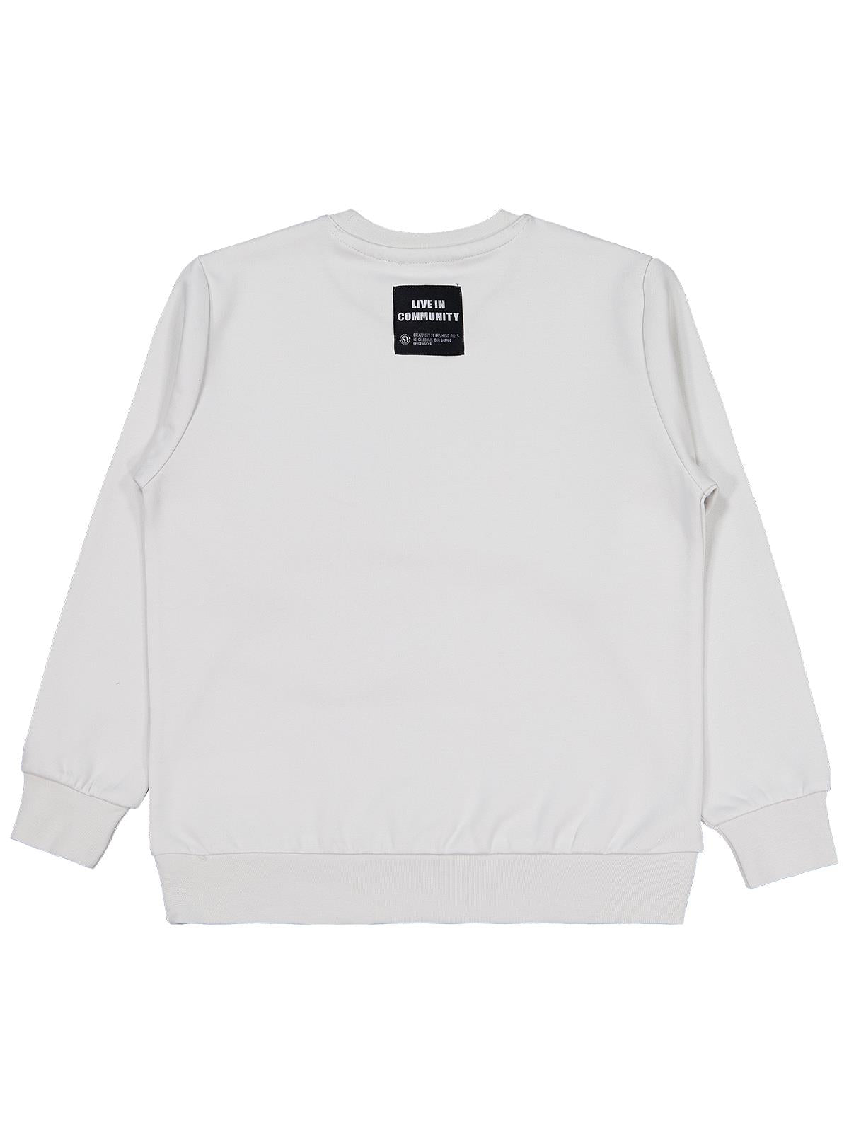 Civil Boys Etiketli - Micro Garnili 6-9 Yaş Sweatshirt - Gri