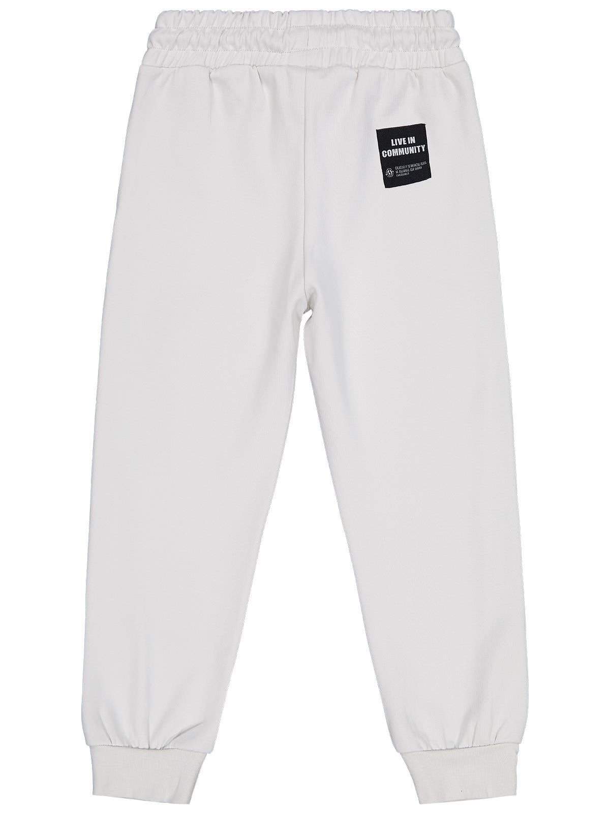 Civil Boys Etiketli - Micro Garnili 6-9 Yaş Eşofman Altı - Gri