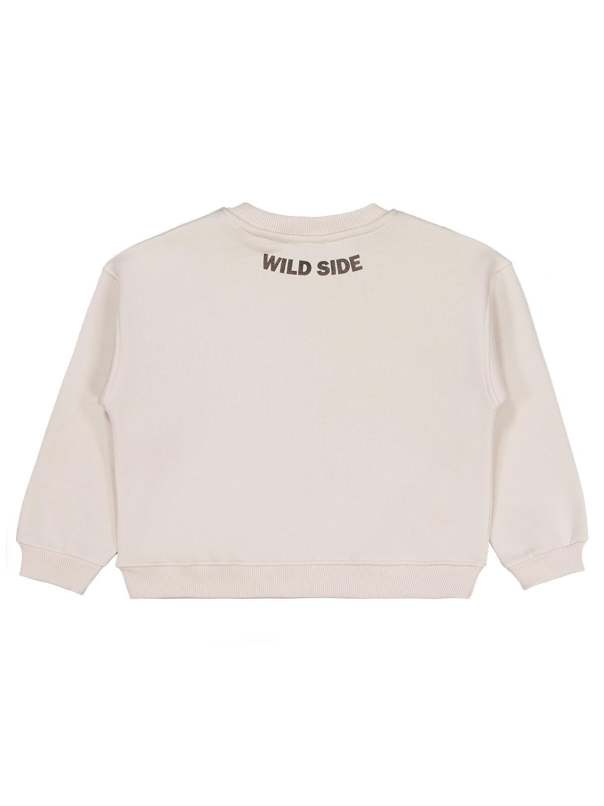 Civil Girls Papatya Nakışlı 6-9 Yaş Sweatshirt - Pembe