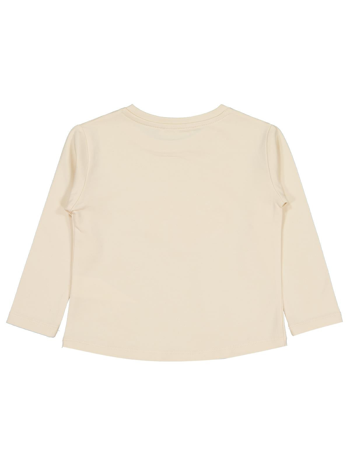 Civil Girls Kız Çocuk Kelebek Baskılı Sweatshirt | Likralı Süprem Şardonlu | Okul Kreş ve Günlük Kullanım - Fil Dişi