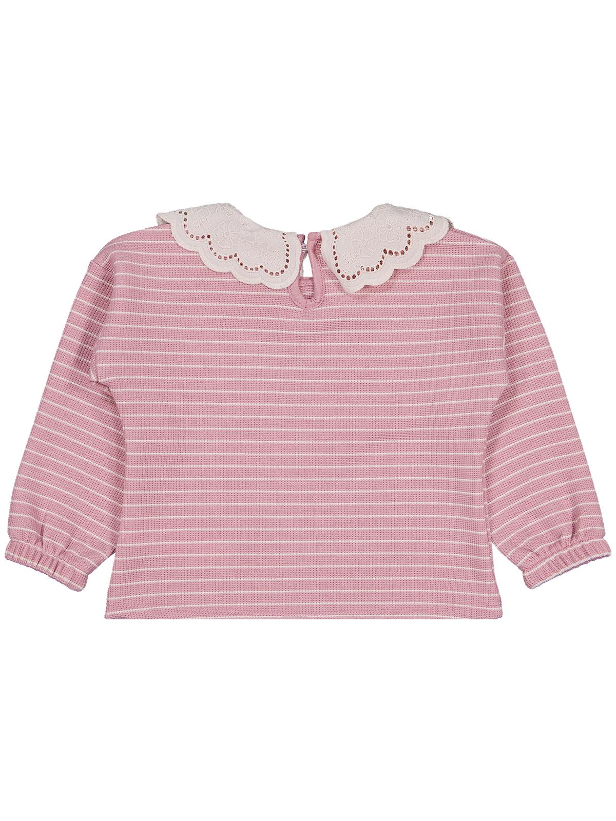 Civil Girls Çizgili 2-5 Yaş Sweatshirt - Pembe