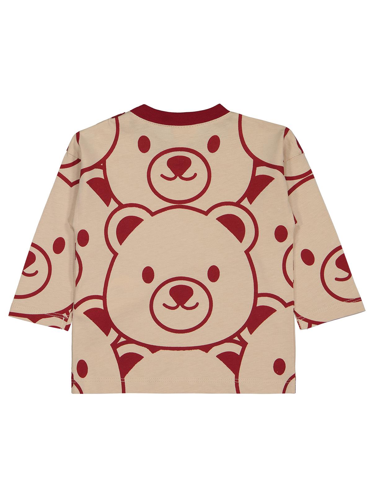 Civil Baby Ayıcıklar Baskılı 6-18 Ay Sweatshirt - Bordo