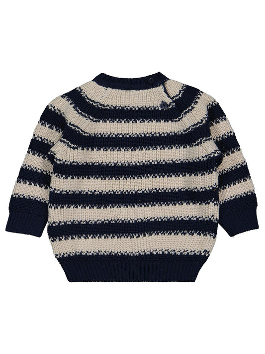 Civil Baby Elvi Çizgili 6-18 Ay Kazak - Lacivert