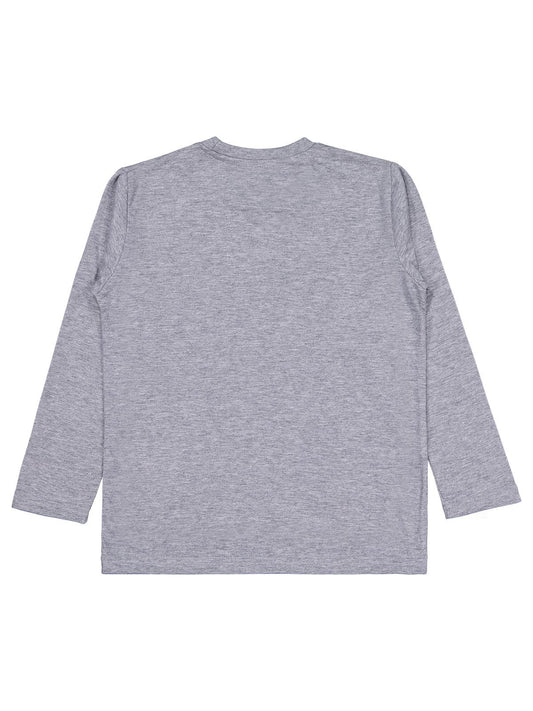 Civil Erkek Çocuk Tokyo Baskılı Sweatshirt | Süprem Uzun Kol | Okul Kreş ve Günlük Kullanım - Gri