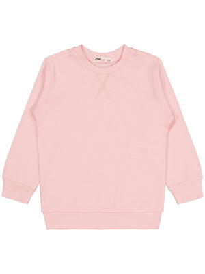 Civil Girls Kız Çocuk Düz 2-5 Yaş Sweatshirt - Pembe