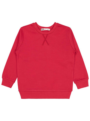 Civil Girls Kız Çocuk Düz 2-5 Yaş Sweatshirt - Kırmızı