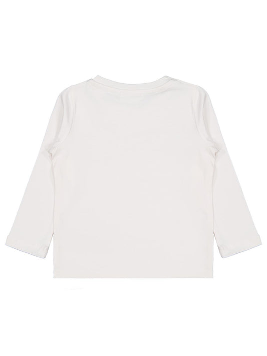 Civil Girls  Kız Çocuk Basic Sweatshirt | Likralı Süprem Uzun Kol | Okul Kreş ve Günlük Kullanım - Ekru