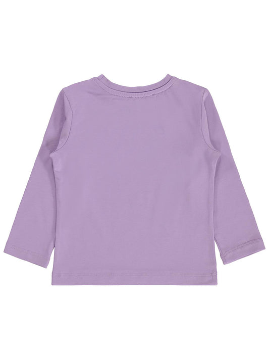 Civil Girls  Kız Çocuk Basic Sweatshirt | Likralı Süprem Uzun Kol | Okul Kreş ve Günlük Kullanım - Lila