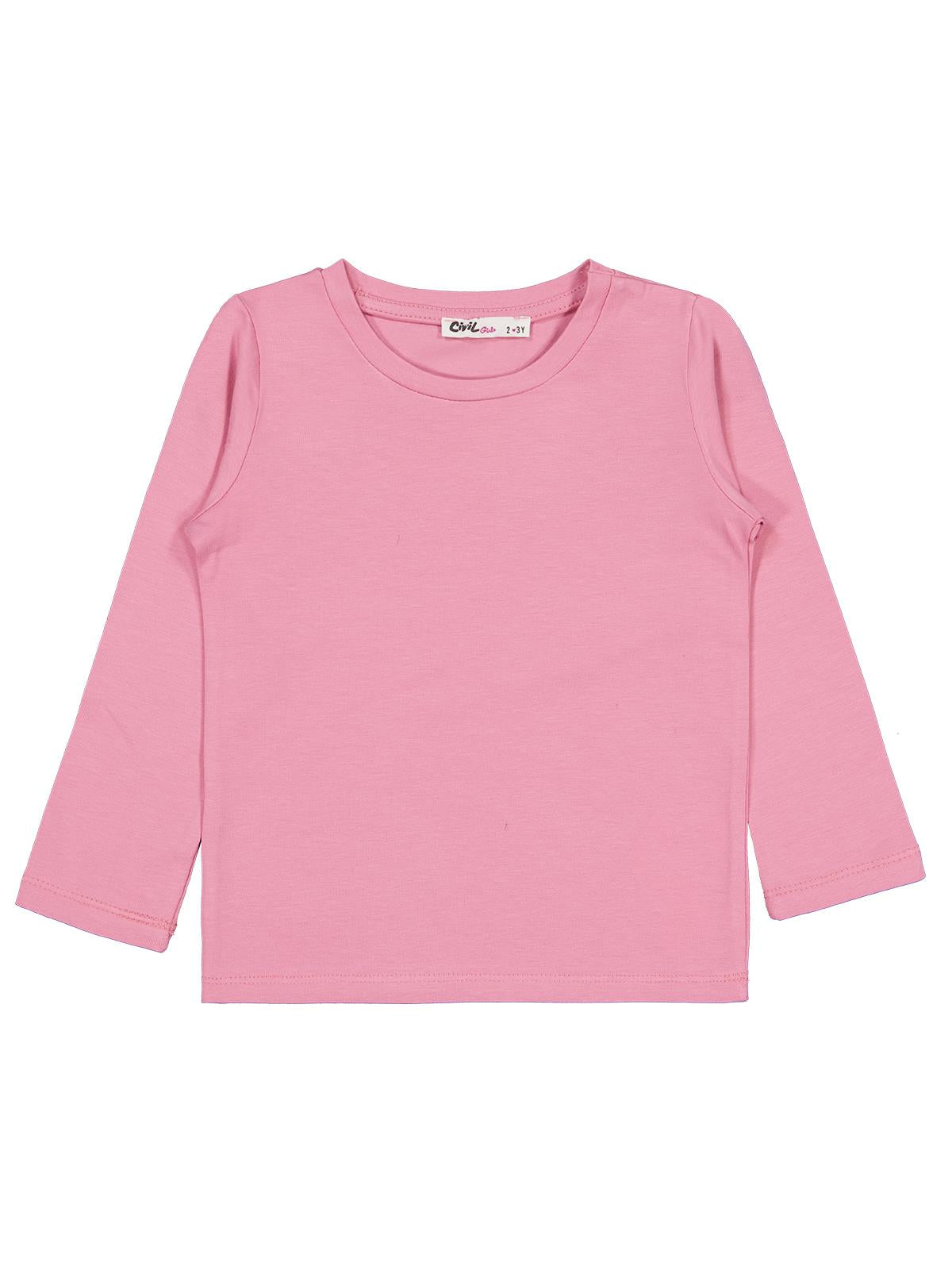 Civil Girls Basic 2-5 Yaş Sweatshirt - Pembe