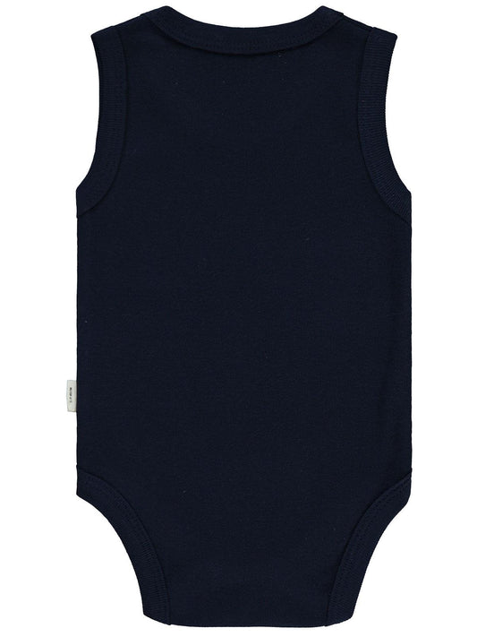 Civil Baby Geyik Baskıl 1-18 Ay Çıtçıtlı Badi - Lacivert