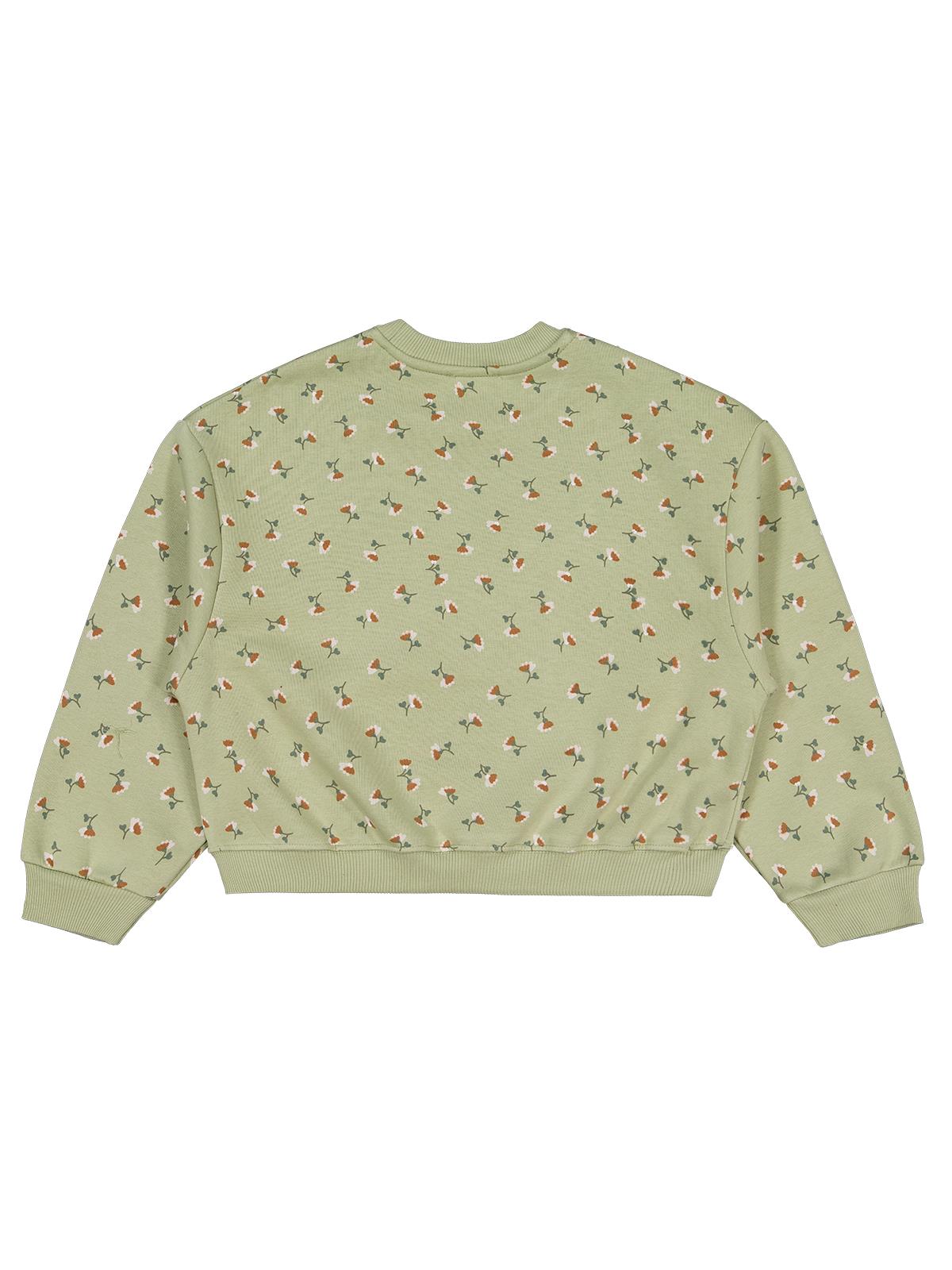 Civil Girls Çıtır Çiçek Desenli 10-13 Yaş Sweatshirt - Bordo