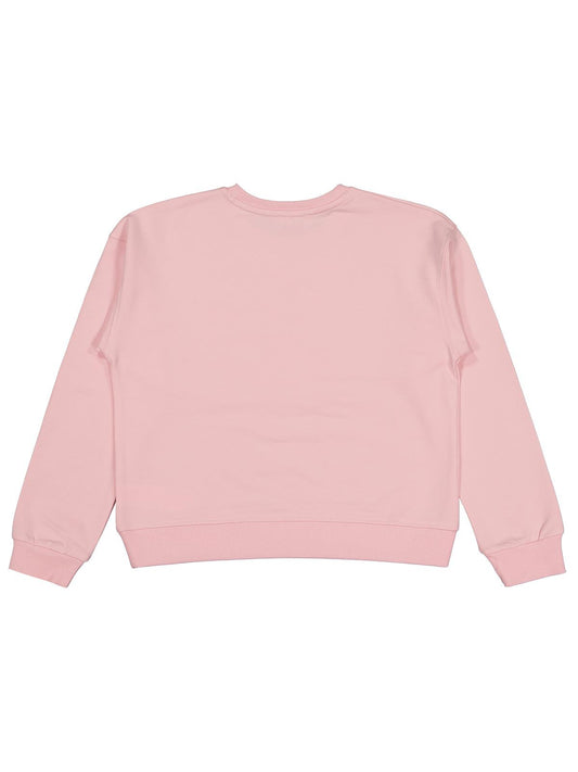Civil Kız Çocuk More Good Vibes Baskılı Sweatshirt | 2 İp Uzun Kol | Okul Kreş ve Günlük Kullanım - Pudra