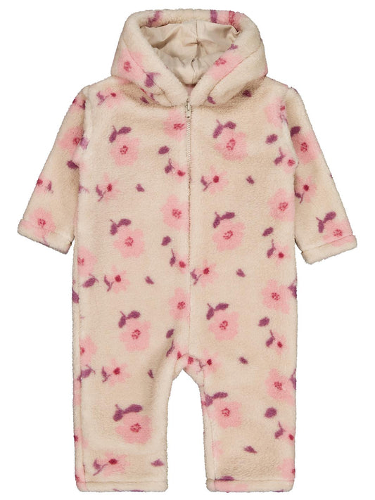 Civil Baby Çiçek Baskılı 6-18 Ay Tulum - Bej