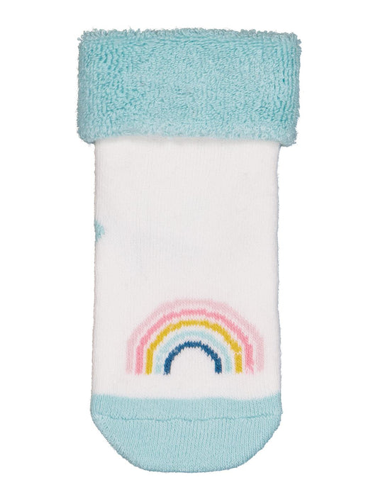 Civil Baby Rainbow Kıvrık Havlu 6-18 Ay 2'li Bebek Kız Çorap Set