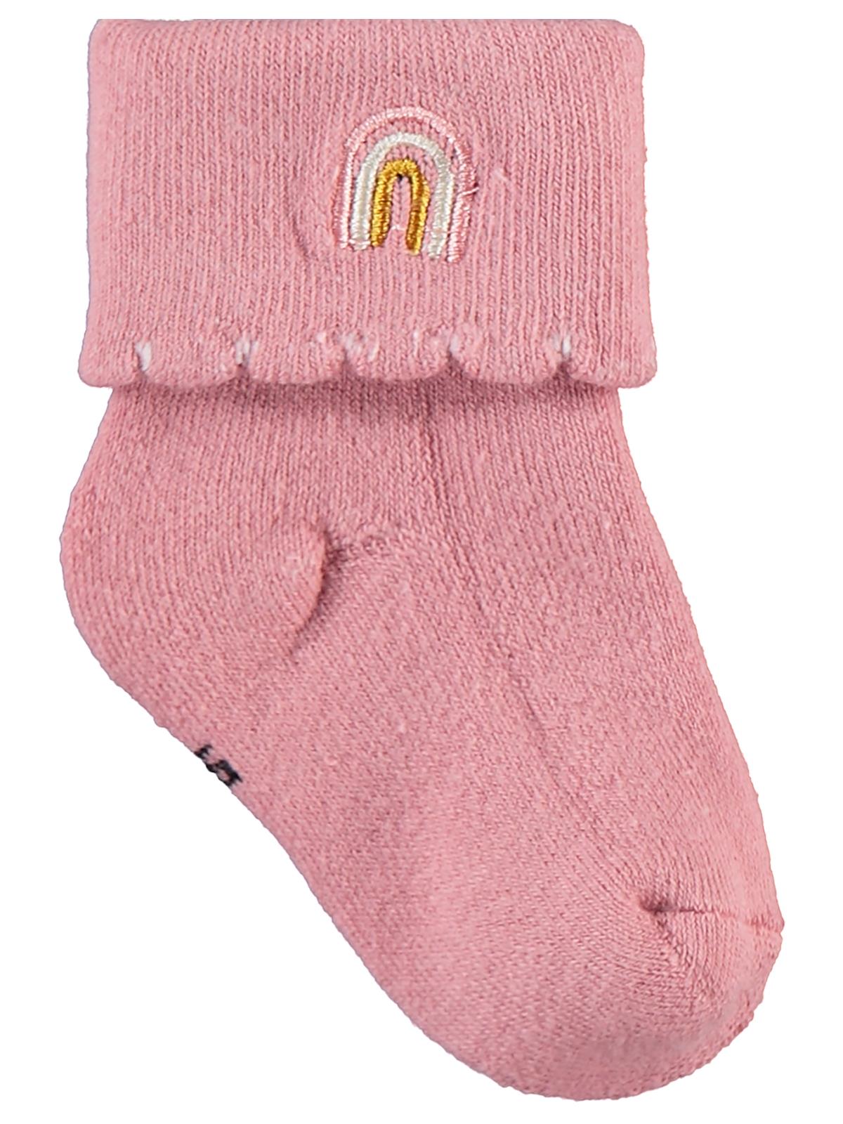 Civil Baby Nakışlı Kıvrık Havlu 6-18 Ay 3'lü Bebek Kız Çorap Set