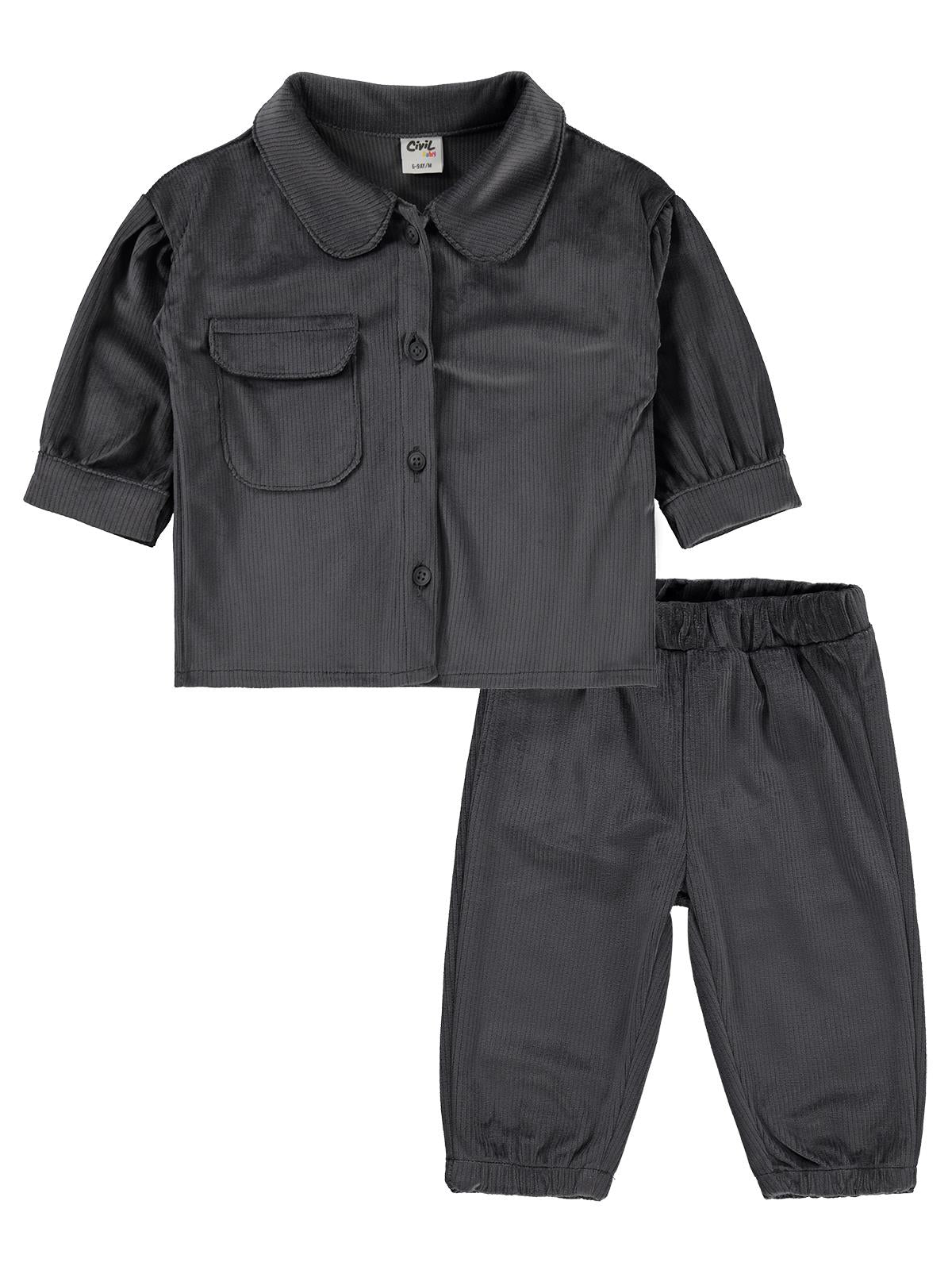 Civil Baby Cepli 6-18 Ay Takım - Gri