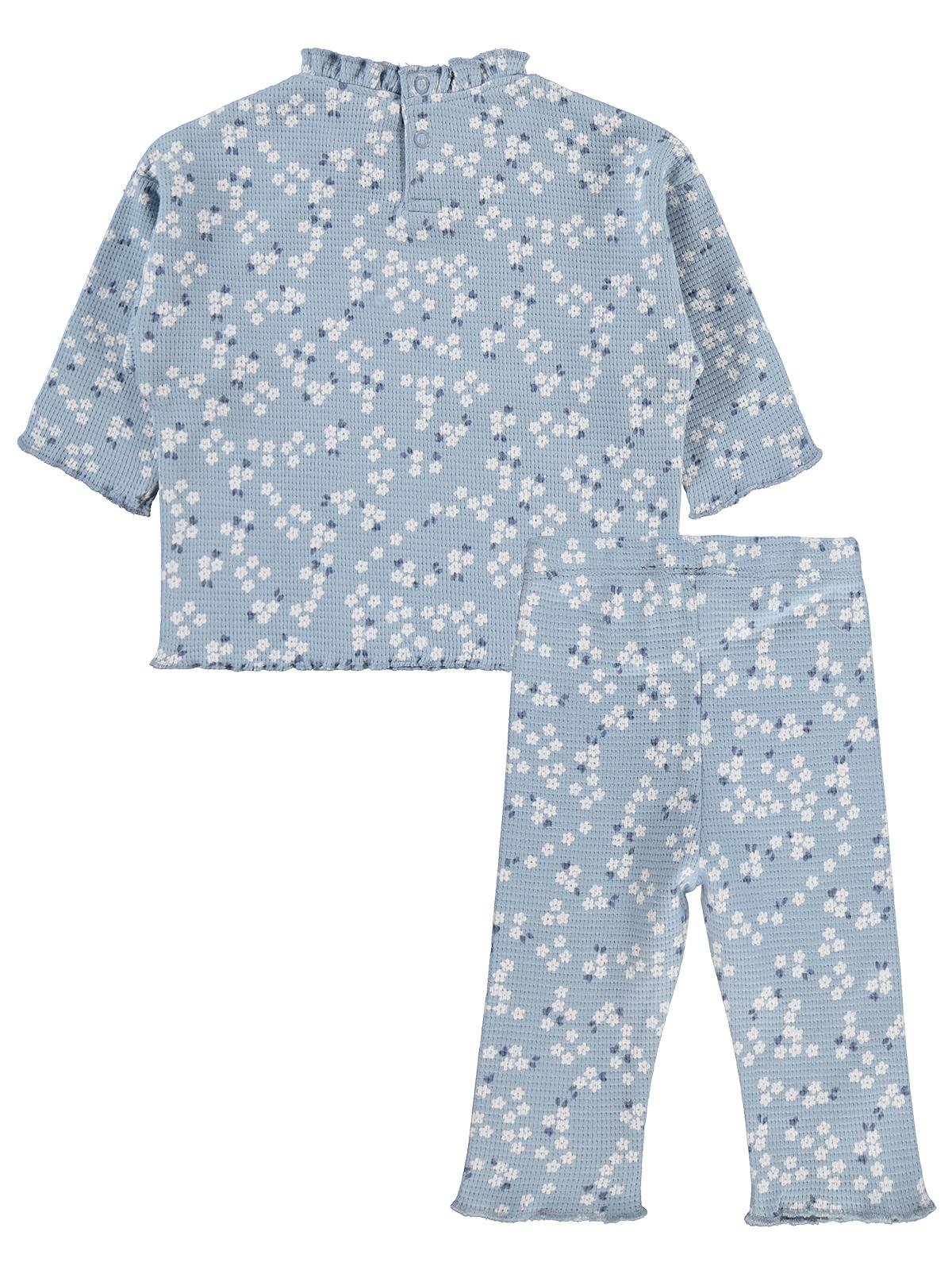 Civil Baby Mini Çiçek Baskılı 6-18 Ay Takım - Bej