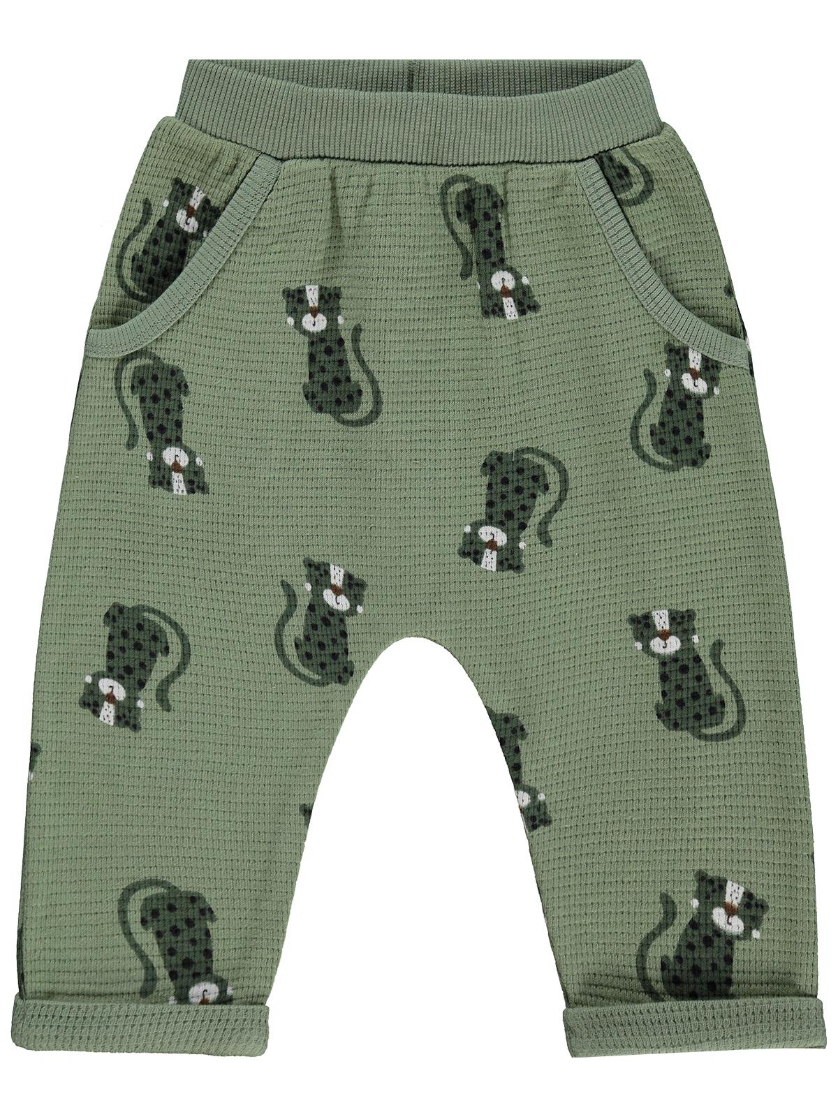 Civil Baby Cute Tiger Baskılı 6-18 Ay Eşofman Altı - Haki