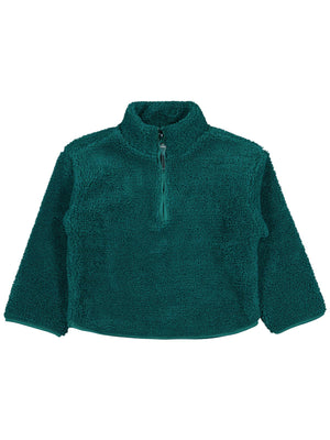 Civil Boys Biyeli Yarım Fermuarlı 10-13 Yaş Sweatshirt - Yeşil