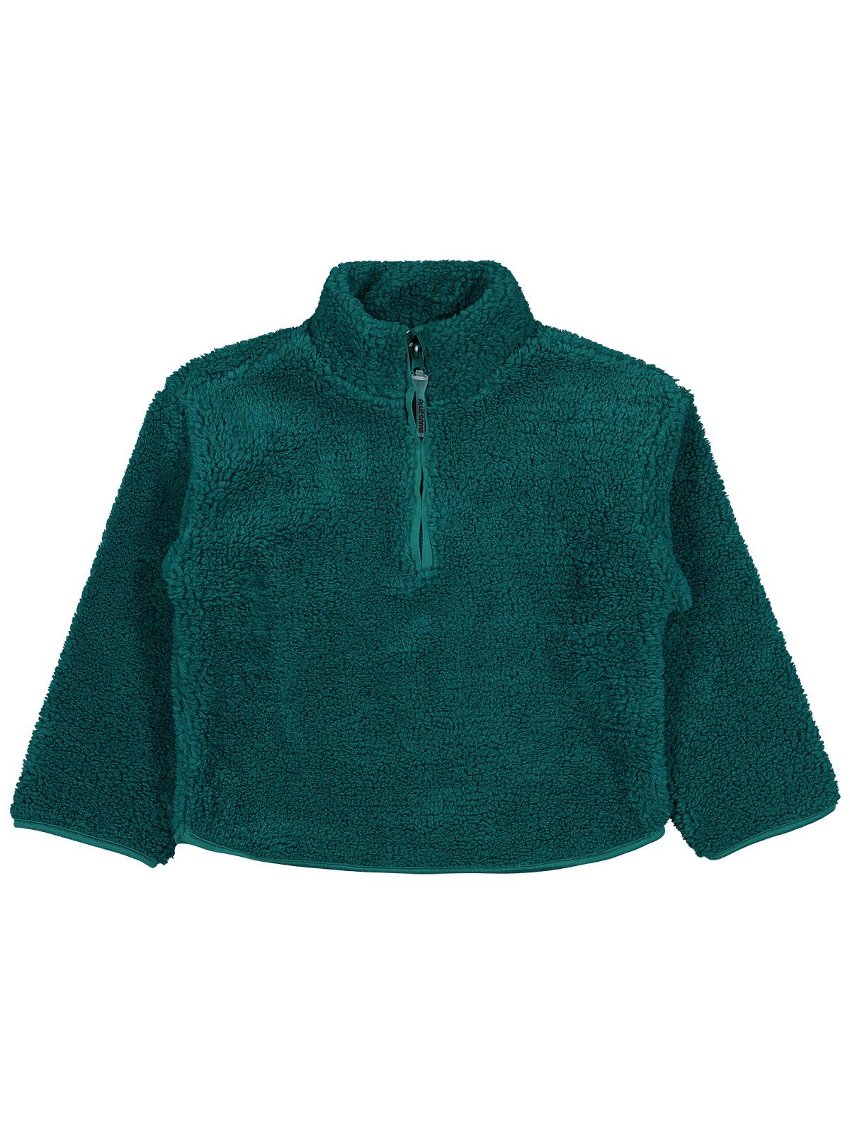 Civil Boys Biyeli Yarım Fermuarlı 6-9 Yaş Sweatshirt - Yeşil