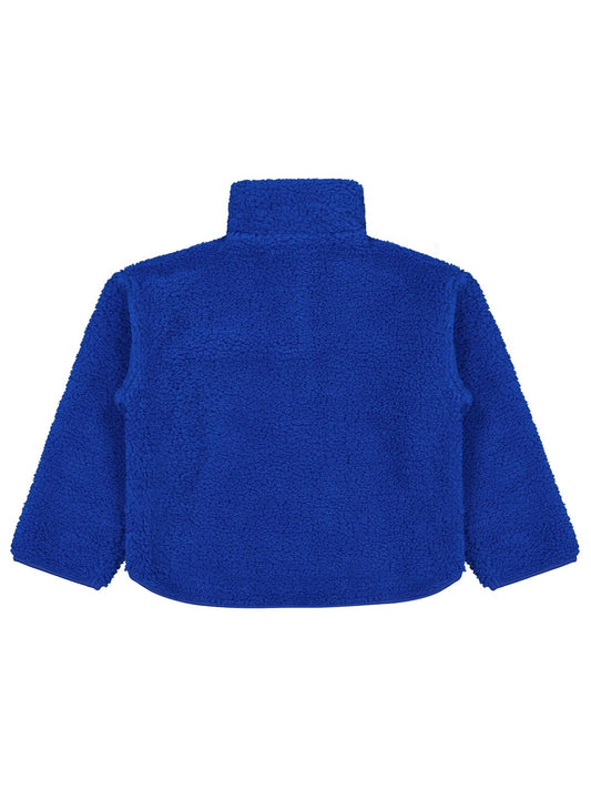 Civil Boys Erkek Çocuk Biyeli Yarım Fermuarlı Sweatshirt | Velsoft | Okul Kreş ve Günlük Kullanım - Mavi