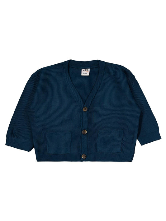 Civil Baby V Yaka Hırka 3'lü Set 6-18 Ay Takım - Yeşil