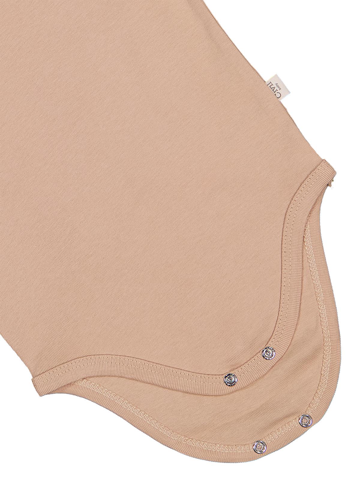 Civil Baby Düz Renkli Kısa Kol 1-3 Yaş Çıtçıtlı Badi - Mavi