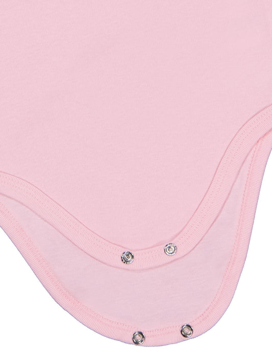 Civil Baby Düz Renkli Uzun Kol 12-36 Ay Çıtçıtlı Badi - Pembe