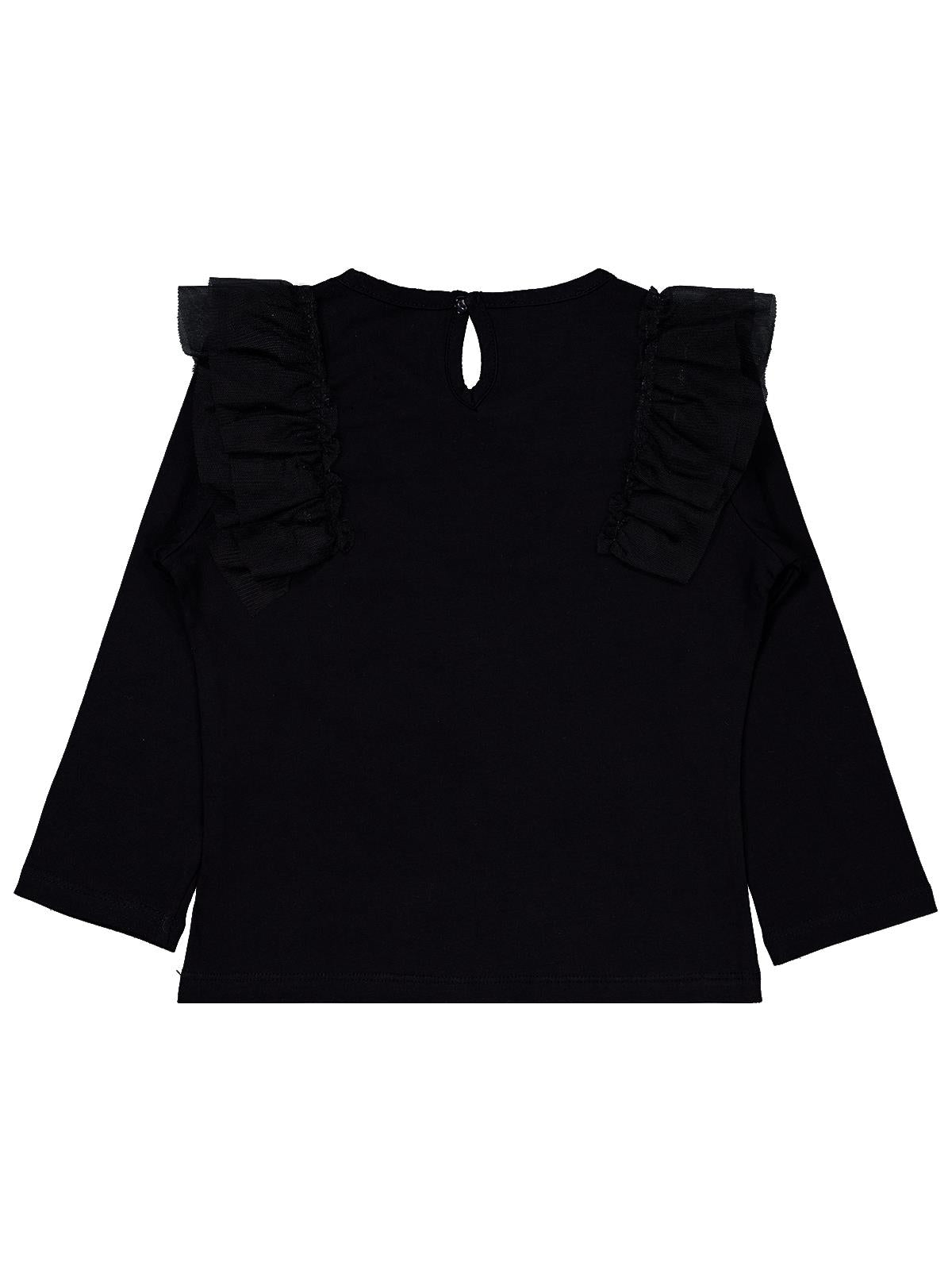 Civil Girls Tül Fırfırlı 6-9 Yaş Sweatshirt - Ekru