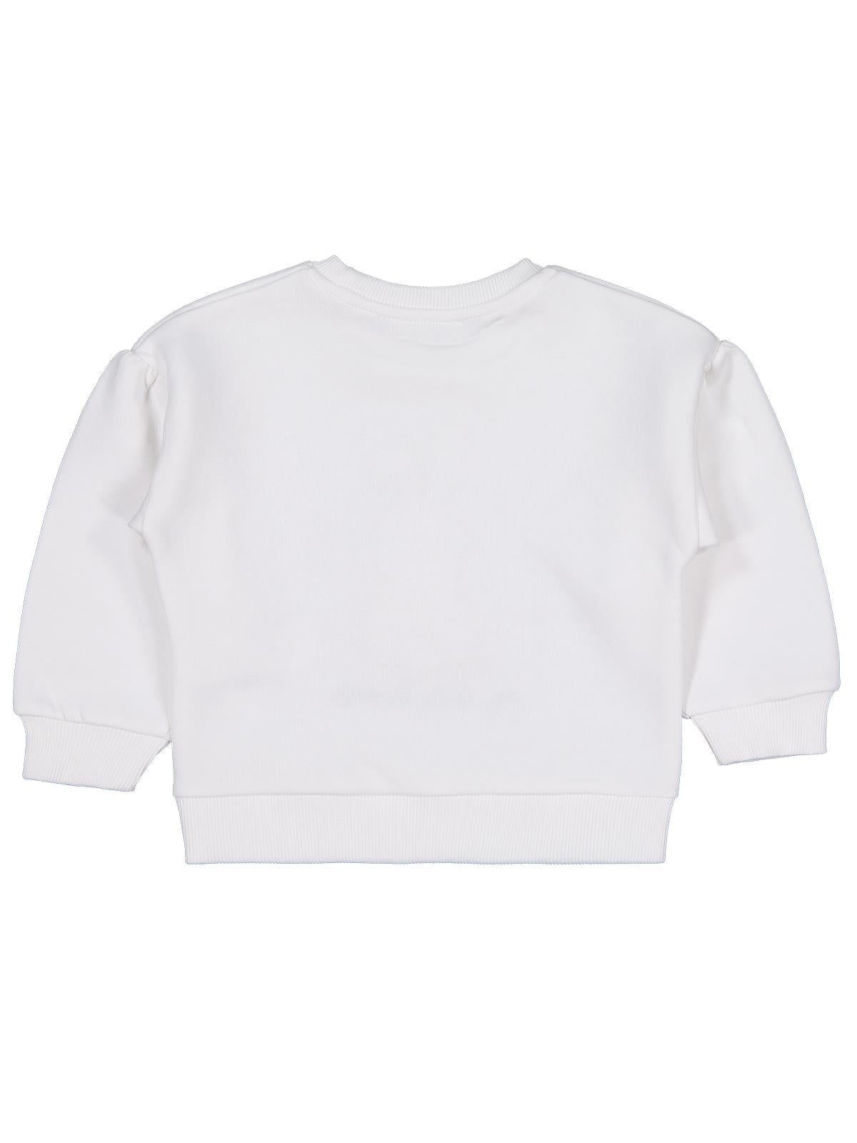 Civil Girls Tavşan Nakışlı 2-5 Yaş Sweatshirt - Pudra