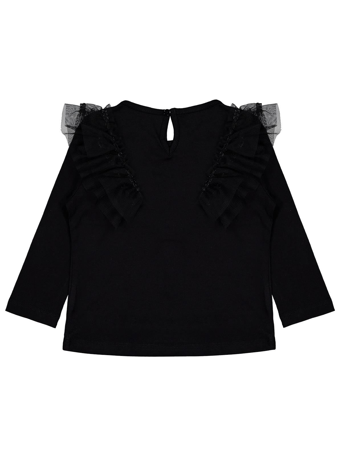 Civil Girls Tül Fırfırlı 2-5 Yaş Sweatshirt - Ekru