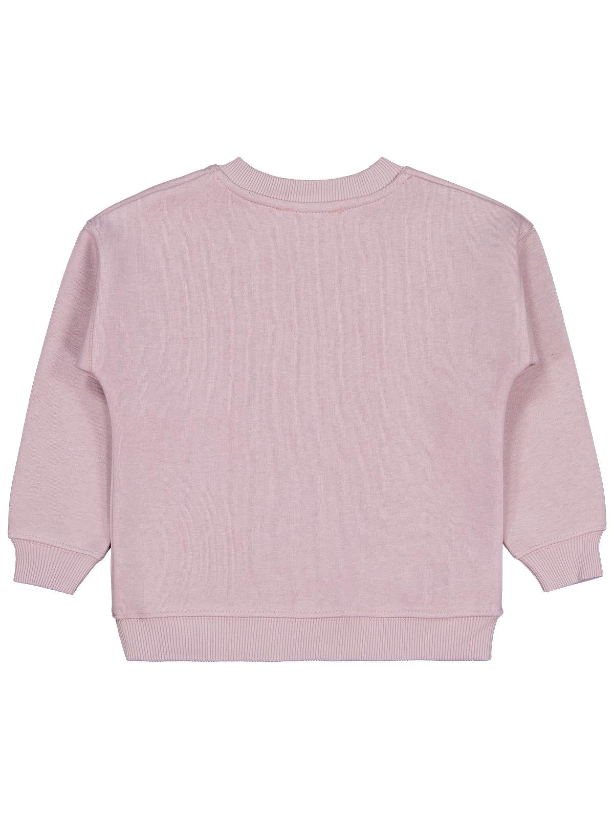 Civil Girls Kız Çocuk POSSITIVE Baskılı Sweatshirt | 3 İp Uzun Kol | Okul Kreş ve Günlük Kullanım - Pembe