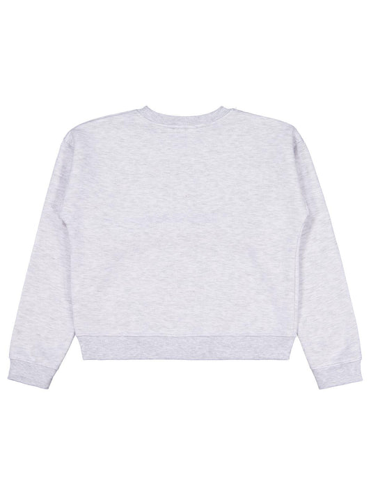 Civil Kız Çocuk Los Angeles Baskılı Sweatshirt | 3 İp Uzun Kol | Okul Kreş ve Günlük Kullanım - Gri