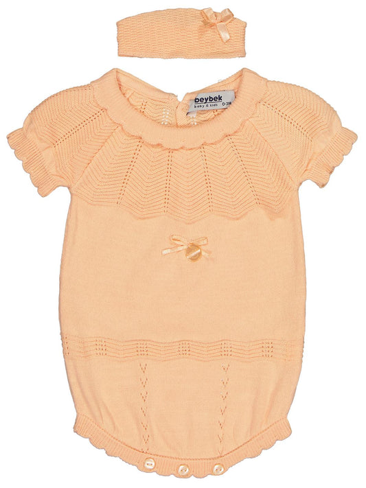 Beybek Triko 1-6 Ay Çıtçıtlı Badi - Pembe