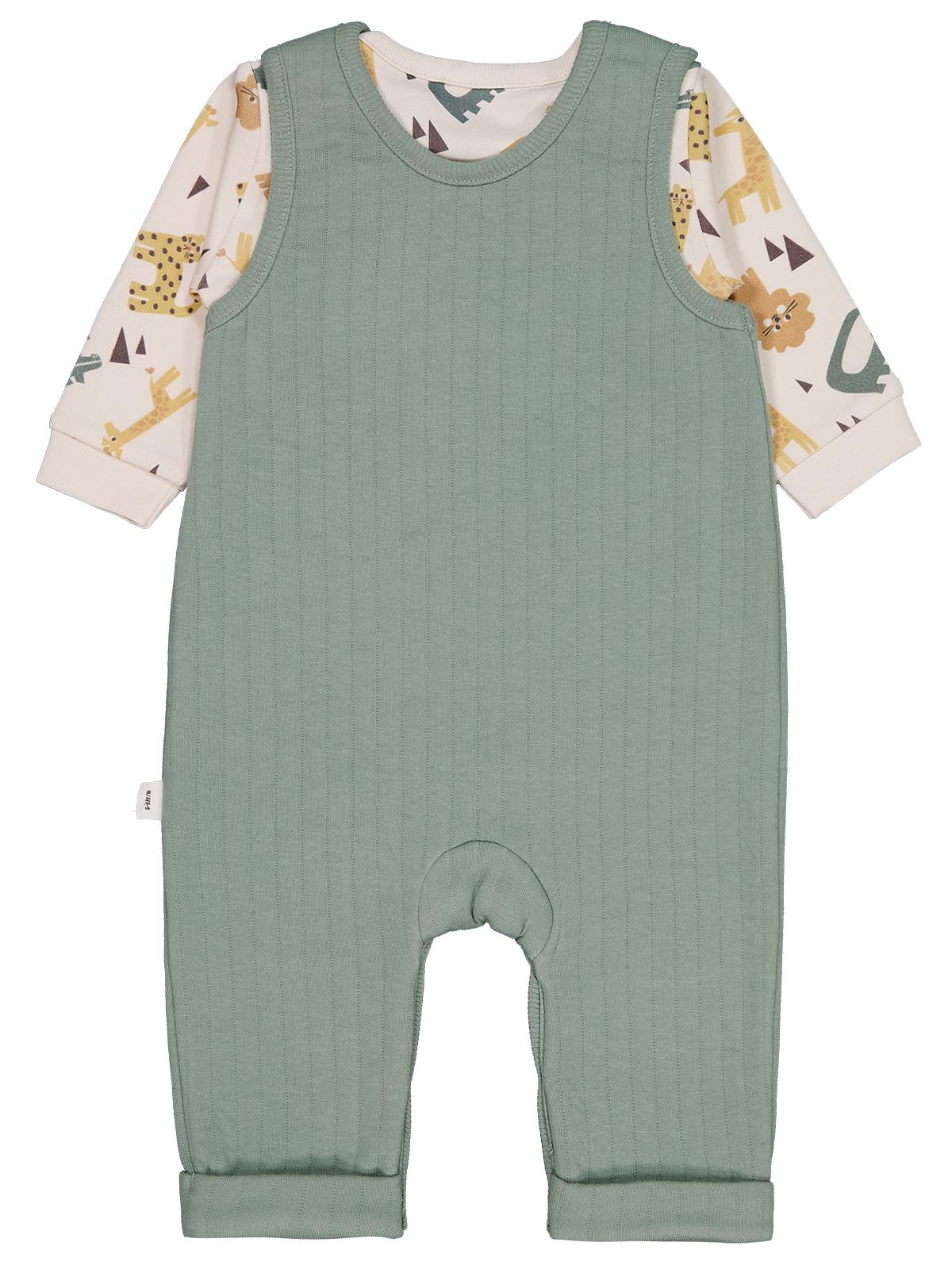 Civil Baby Badili Ayıcık ve Pati Nakışlı 6-18 Ay Slopet - Yeşil