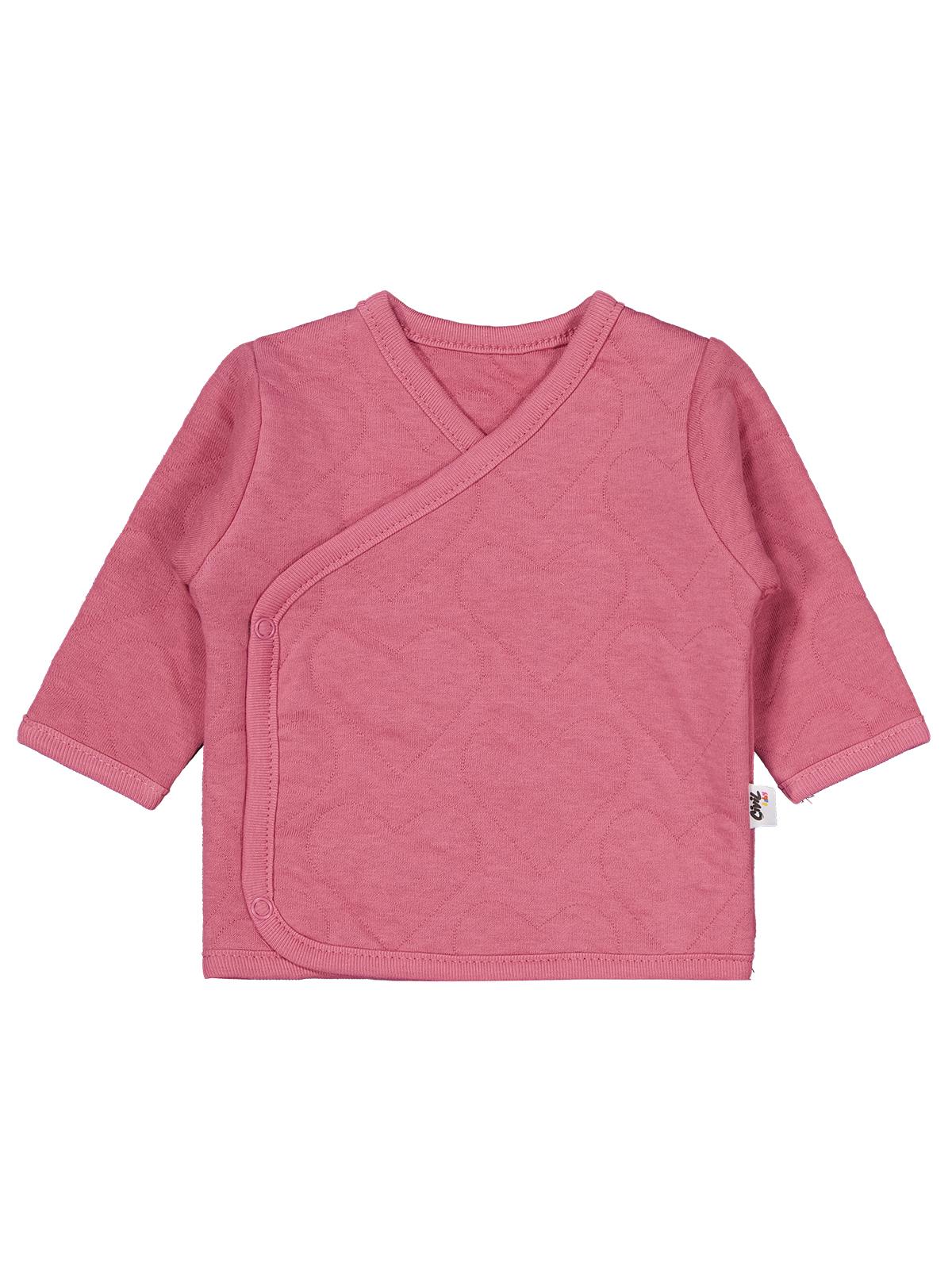 Civil Baby Kalp Desenli 3lü  Zıbın Takımları - Pembe