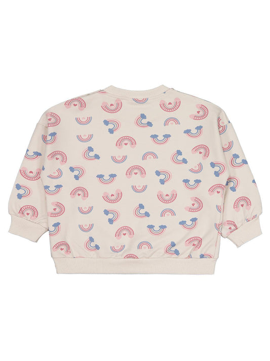 Civil Baby Gökkuşağı Empirme 6-18 Ay Sweatshirt - Bej